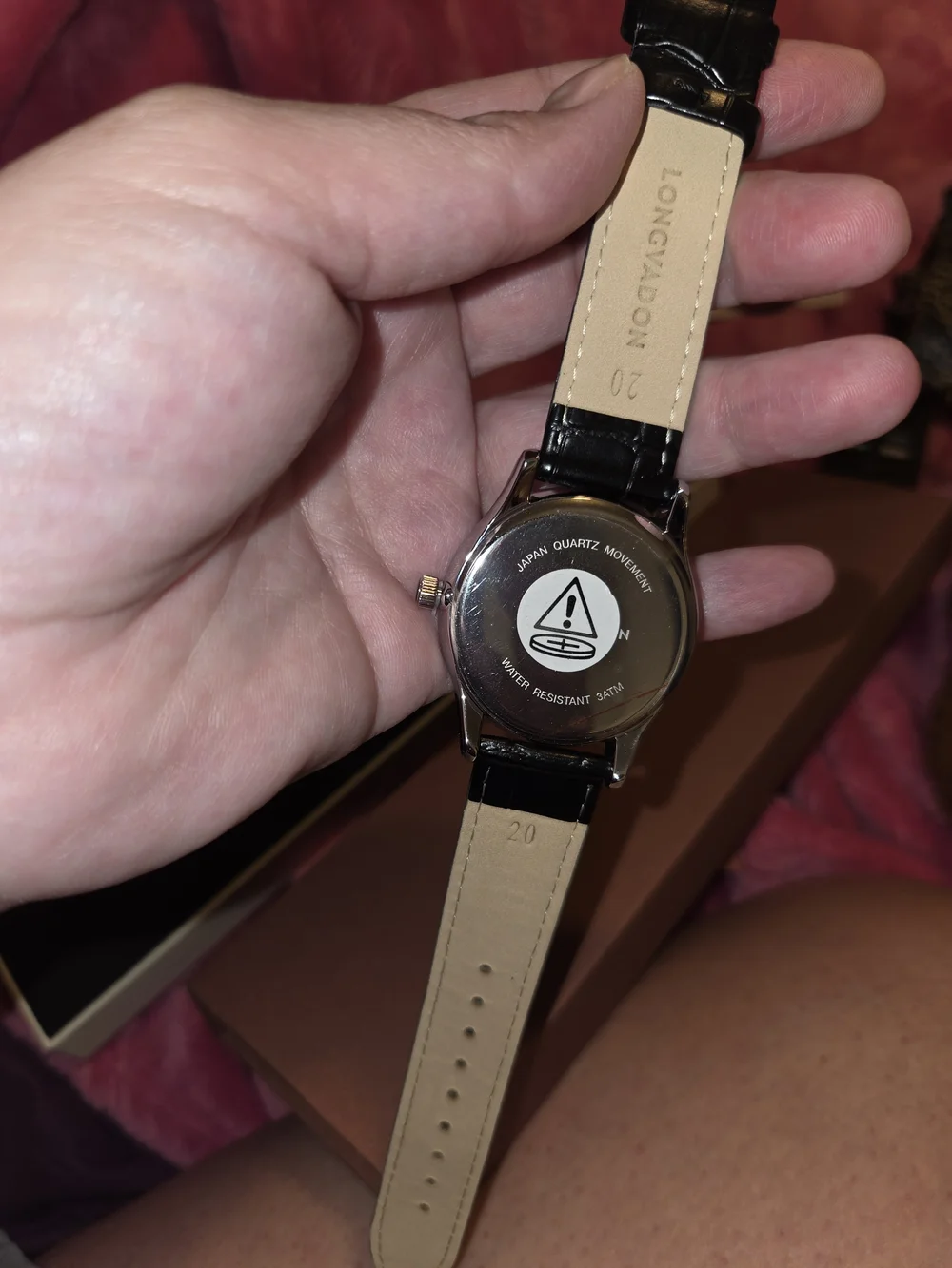 Slim Silver Dial Men's Watch with Black Leather Strap
